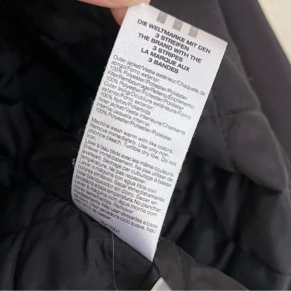 Women's Adidas Zip Up Jacket Black Climawarm With Detachable Sweatshirt Size L - Picture 7 of 15